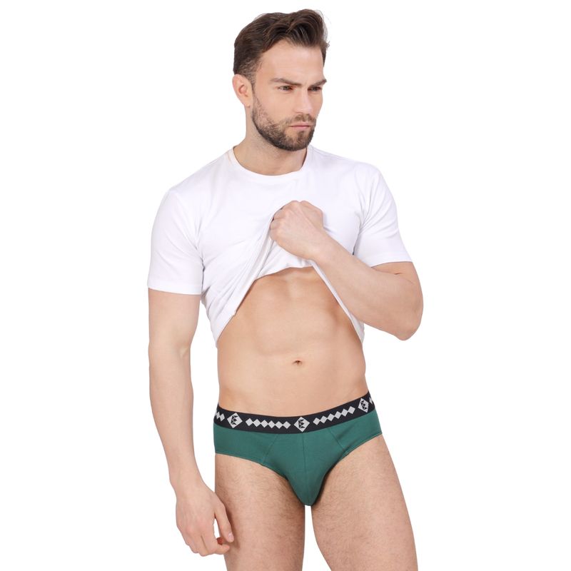 Elmiro Men's Underwear, Intimo-Tech Antimicrobial Micro Modal Bold Brief (M)