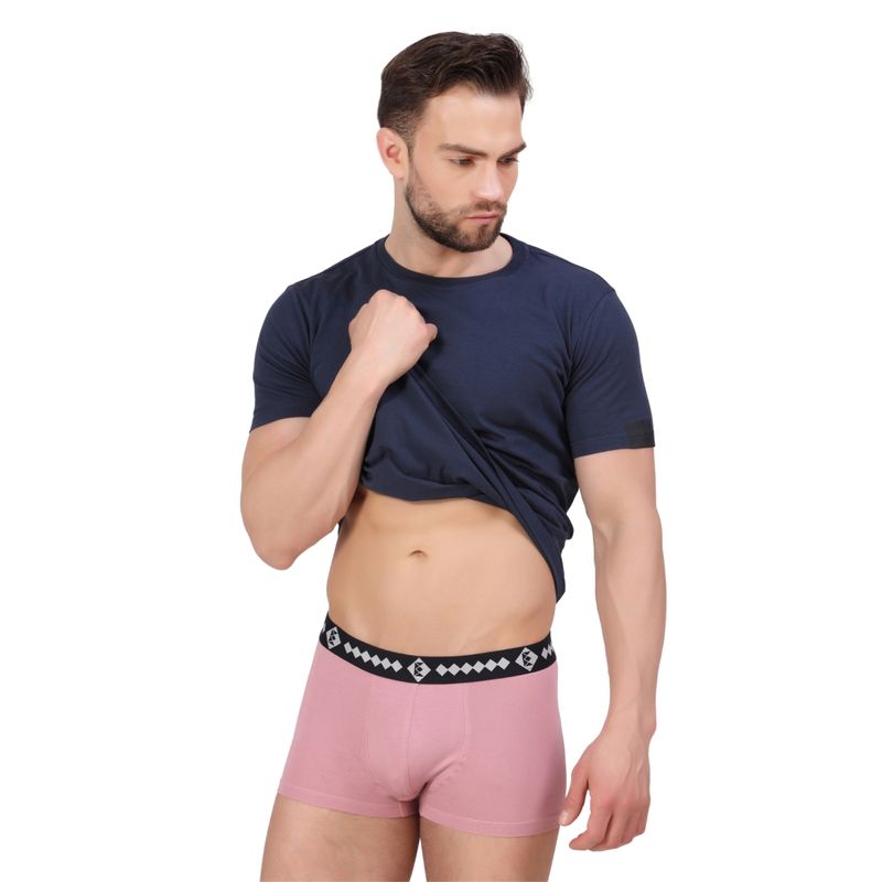 Elmiro Men's Underwear, Intimo-Tech Antimicrobial Micro Modal Bold Trunk (M)