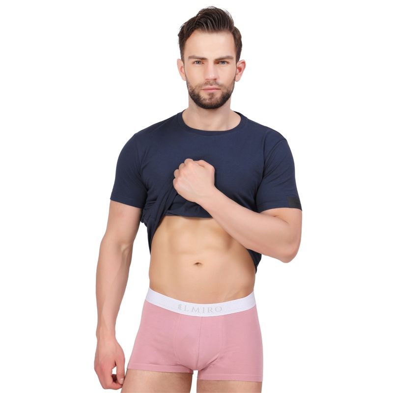 Elmiro Men's Underwear, Intimo-Tech Antimicrobial Micro Modal Dynamic Trunk (M)