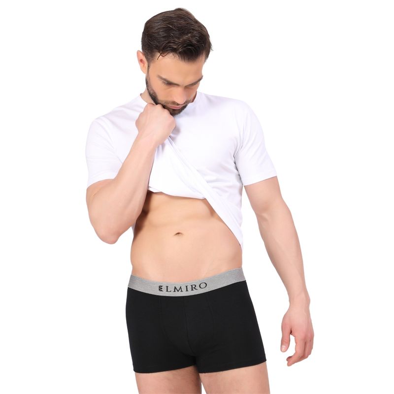 Elmiro Men's Underwear, Intimo-Tech Antimicrobial Micro Modal Legendary Trunk (L)