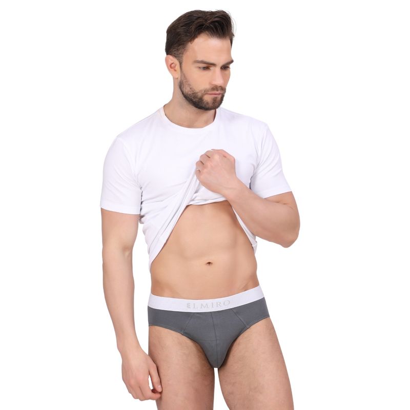 Elmiro Men's Underwear, Intimo-Tech Antimicrobial Micro Modal Luxe Brief (M)