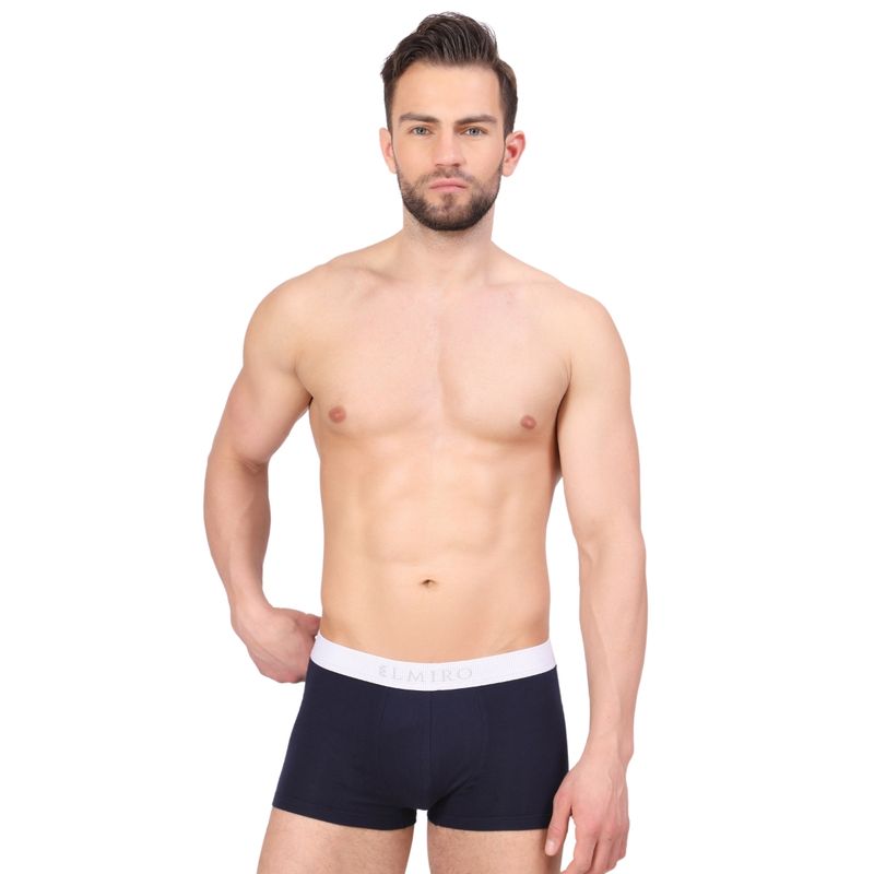 Elmiro Men's Underwear, Intimo-Tech Antimicrobial Micro Modal Luxe Trunk (M)
