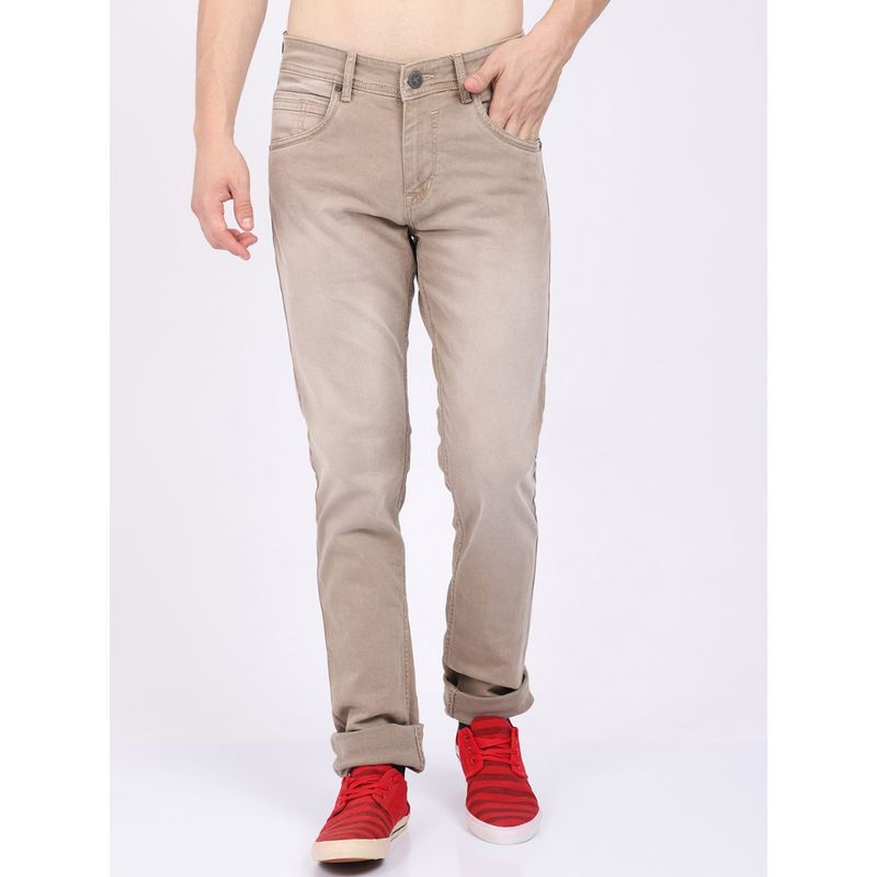 Cantabil Men Brown Jeans (34)