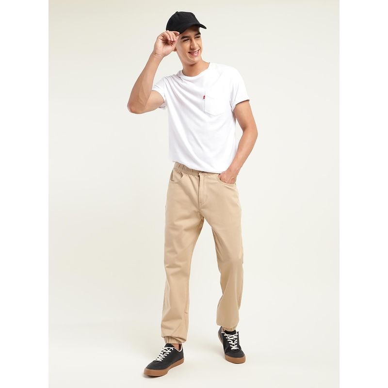 Levi's Mens Relaxed Fit Cream Joggers (3XL)