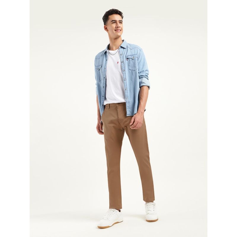 Levi's Mens 512 Slim Fit Brown Chinos (28)