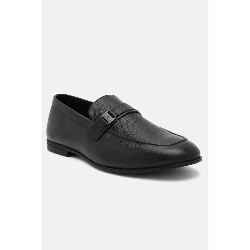 Louis Philippe Men Black Slip-On Loafers (UK 6)