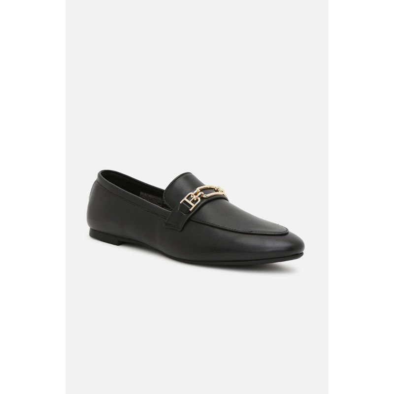 Van Heusen Women Black Slip-On Loafers (UK 4)