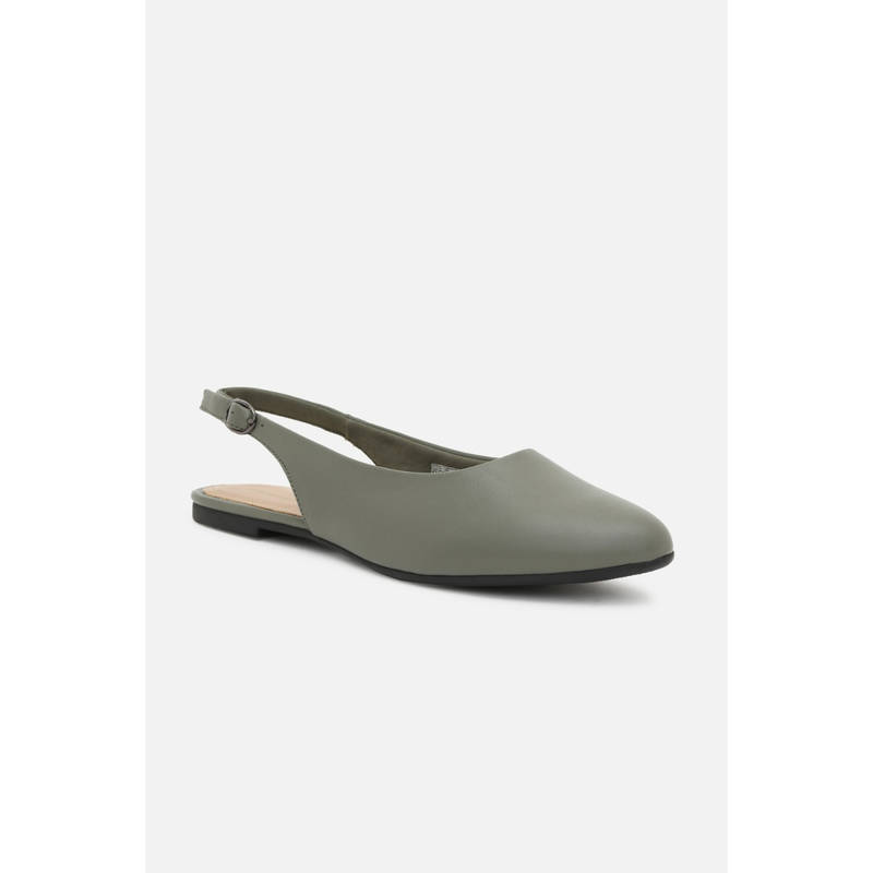 Van Heusen Women Olive Sandals (UK 3)