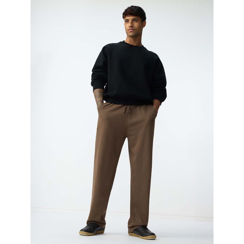 The Souled Store Oversized Cocoa Men Trackpant (S)