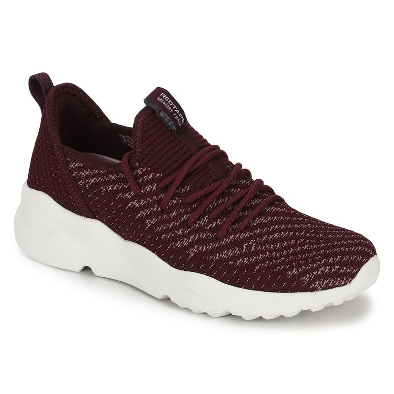 Red tape maroon running shoes hot sale