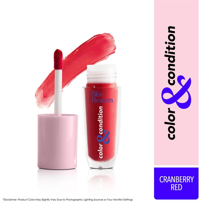 Blue Heaven Color & Condition Tinted Lip Oil - Cranberry Red