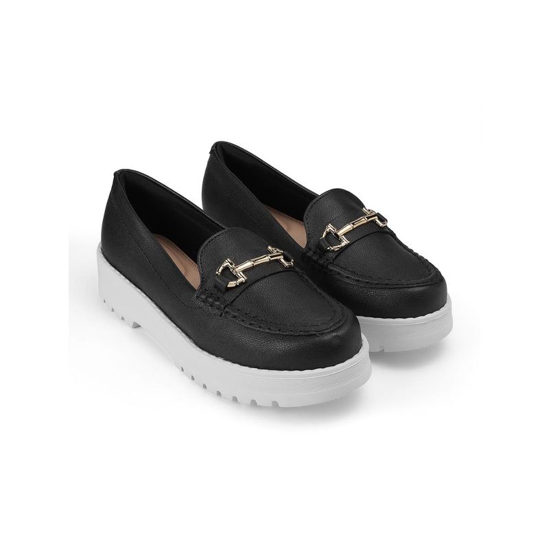 MODARE Black Block Loafers (EURO 39)