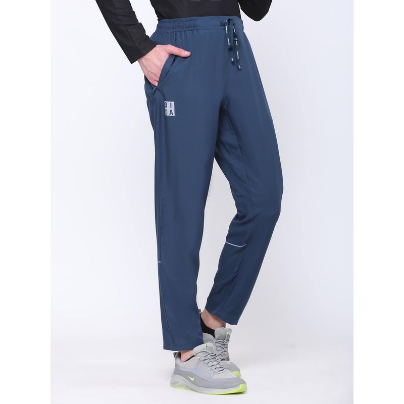 Dida Men's Blue Regular Sports Activewear Track Pant (L)