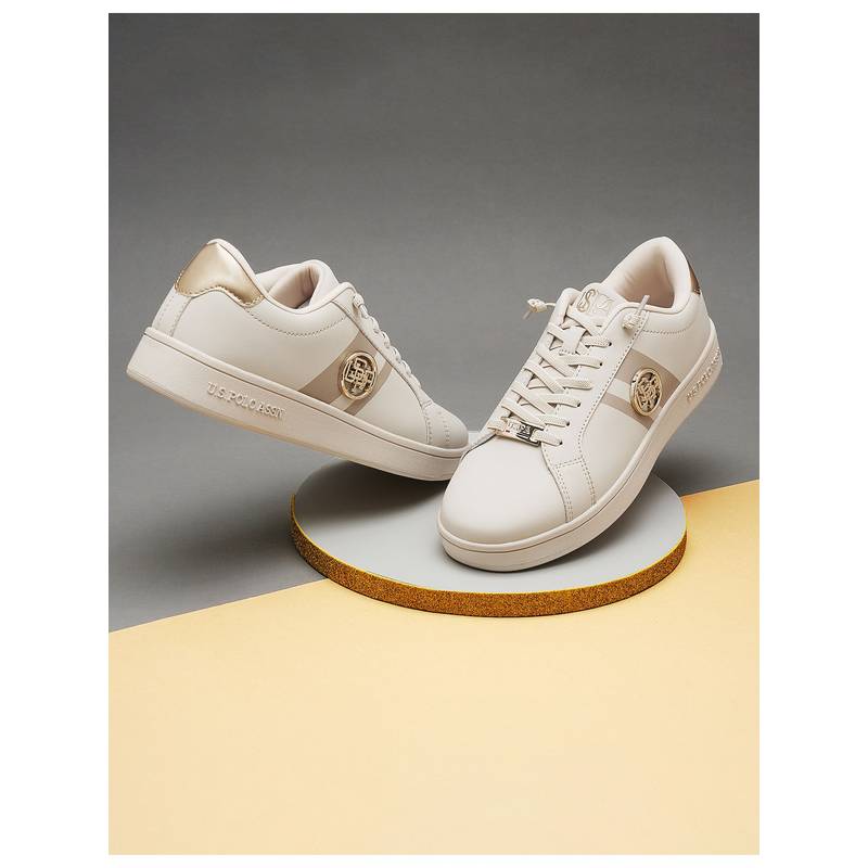 U.S. POLO ASSN. Emery 3.0 Nude Sneakers Shoes With Premium Upper (UK 7)