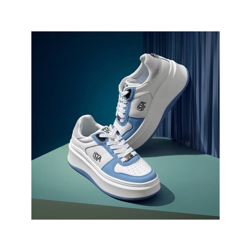 U.S. POLO ASSN. Ariella Colourblocked Chunky Sneakers Shoes (UK 4)