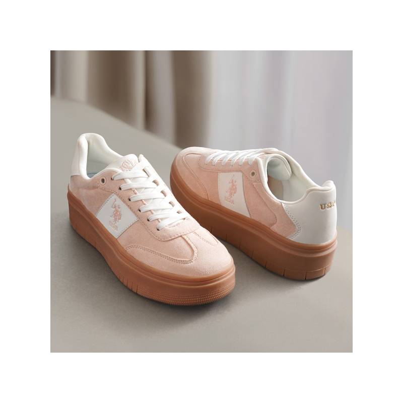 U.S. POLO ASSN. ZAIRA Women Sneakers - Pink (UK 3)
