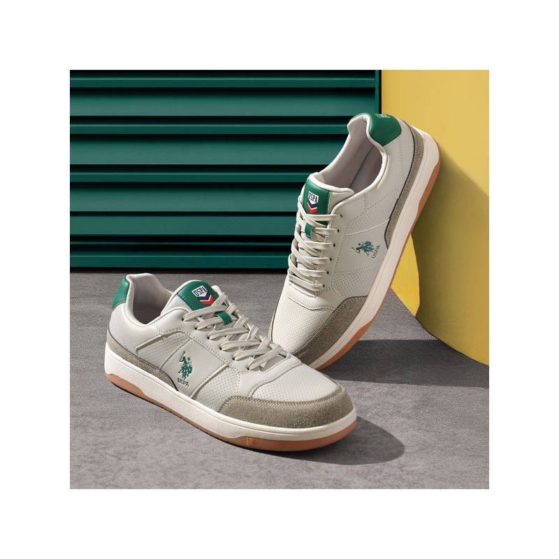 U.S. POLO ASSN. Mens SIMON Grey Sneakers (UK 11)