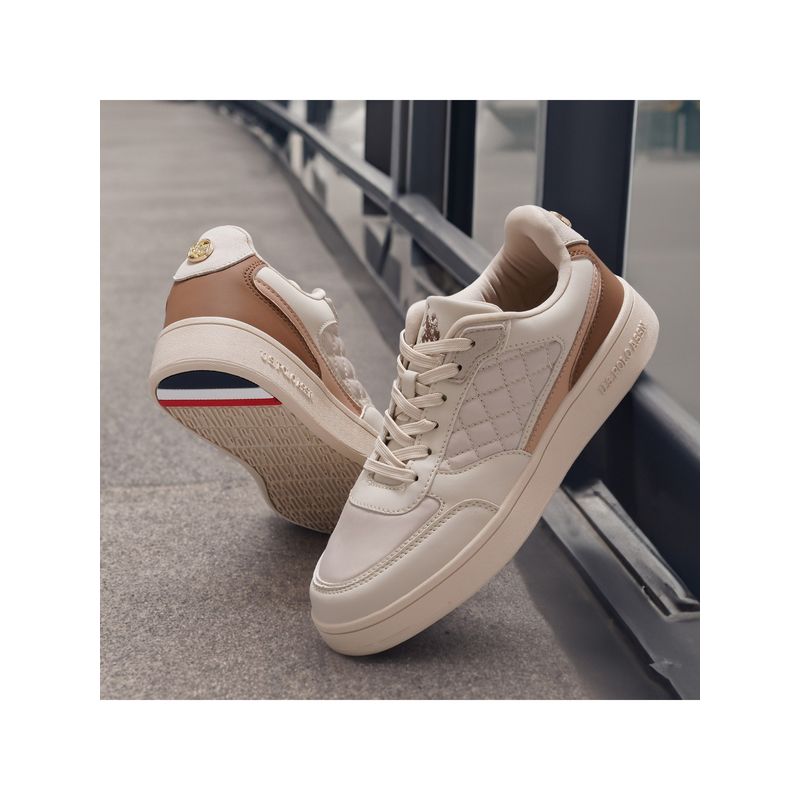 U.S. POLO ASSN. Women SOPHIE 2.0 Nude Sneakers (UK 3)