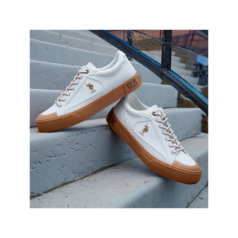 U.S. POLO ASSN. Ruben 2.0 Men Off White Sneakers (UK 6)