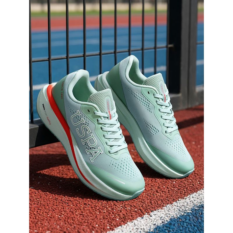 U.S. POLO ASSN. RAINER runPro Green Running Shoes for Men (UK 10)