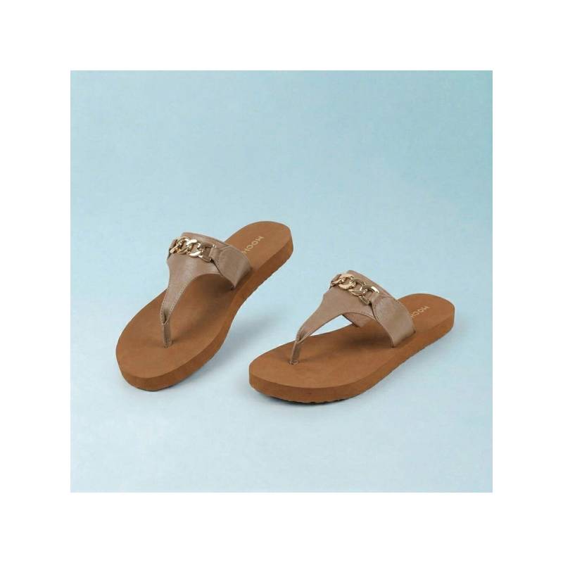 Mochi Womens Beige Casual Flats (UK 4)