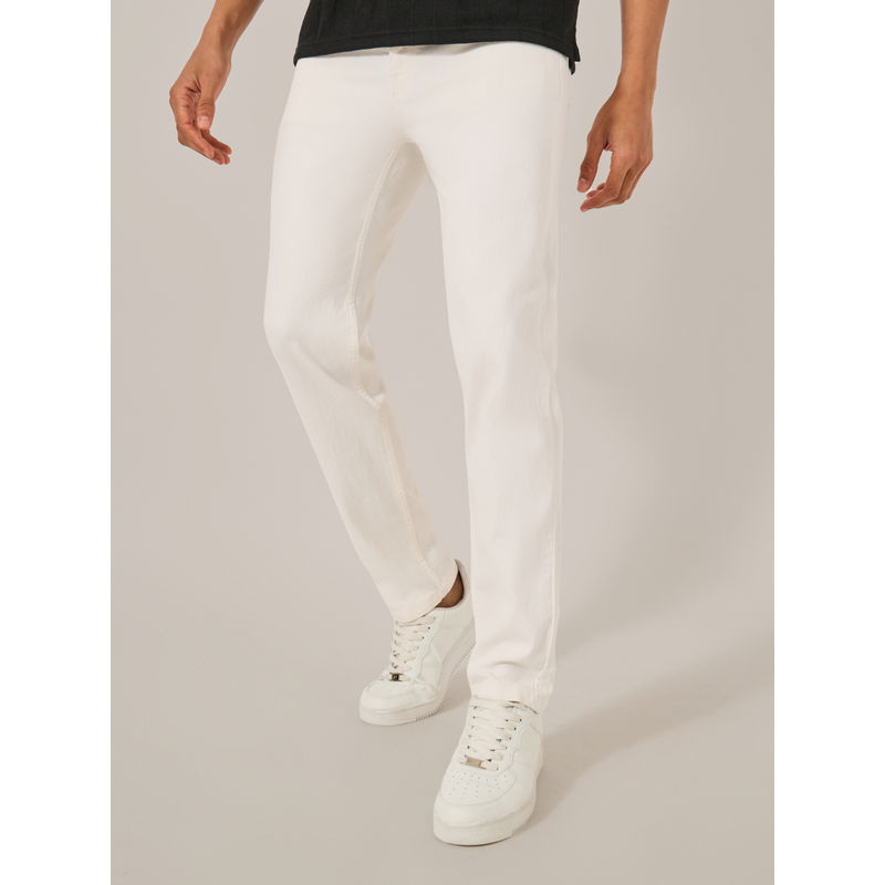 Styli Men 5 Pocket Regular Fit Jeans White (34)