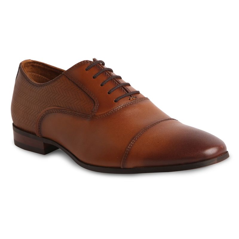 Aldo ALBECK Leather Tan Solid Formal Shoes (UK 6.5)