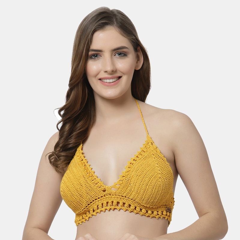 Velvery Handcrafted Beachwear Outfit -Yellow (M)