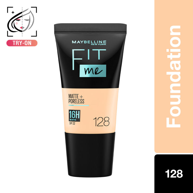 Maybelline New York Fit Me Matte+Poreless Liquid Foundation Tube - 128 Warm Nude