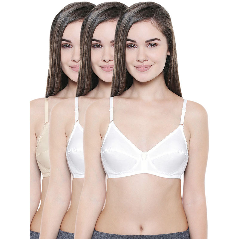 Bodycare Skin & White Premium Non Padded 3Pcs Bra Combo (36B)