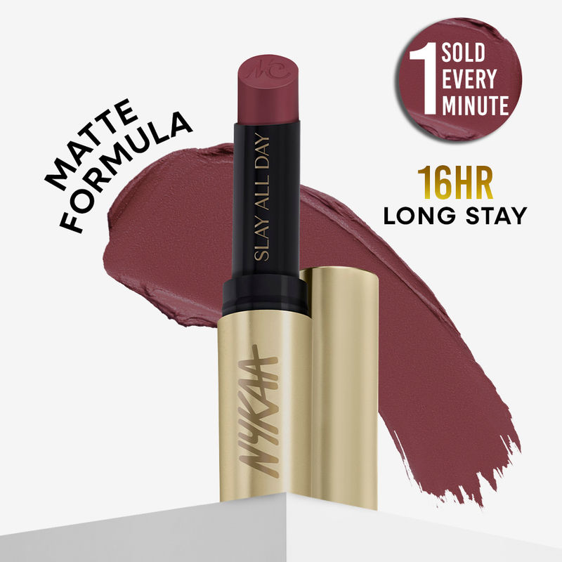 Nykaa Matte to Last No Transfer Long Lasting Lipstick - Spiced Cabernet