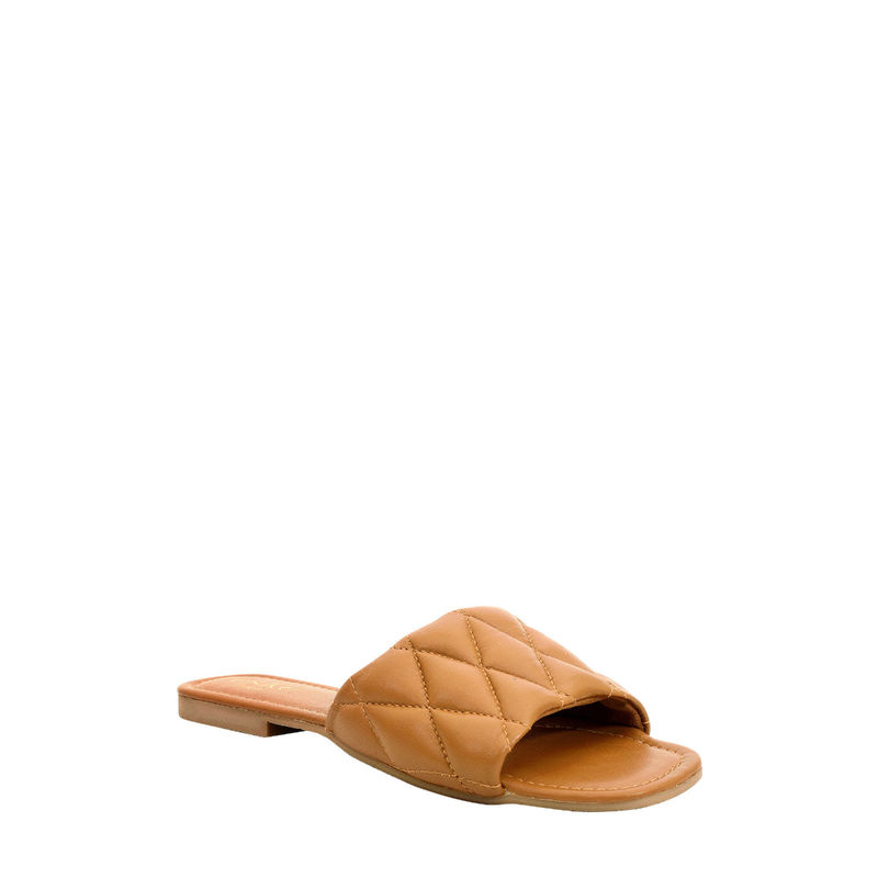 Eske Solid Tan Ella slide On for Women (UK 3)