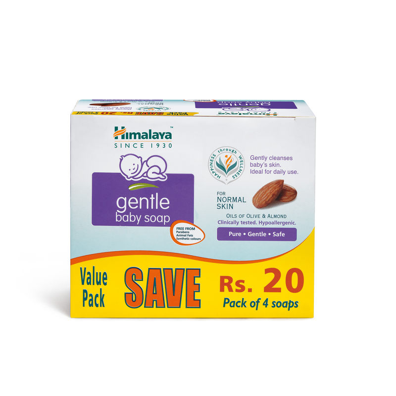 Buy Himalaya Gentle Baby Soap Value Pack Pack of 4 Save Rs 20