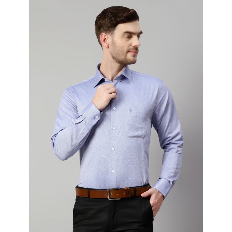 Cantabil Men Cotton Sky Blue Shirt (38)