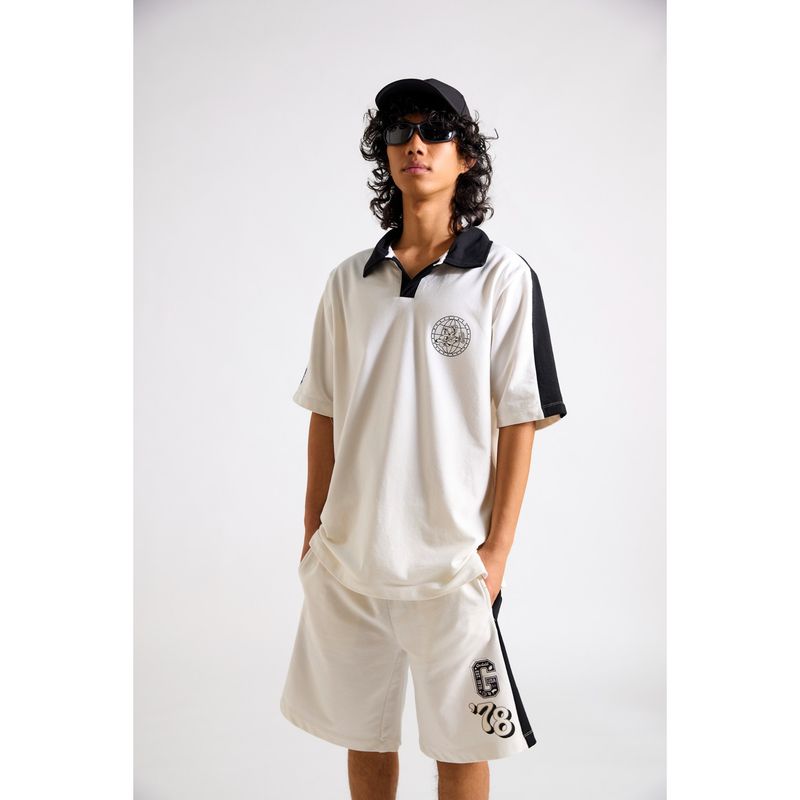 The Clothing Factory Garfield-1978 University Oversized Polo T-Shirt (XS)