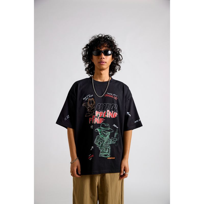 The Clothing Factory Garfield-Feeling Crazy Oversized T-Shirt (XS-S)