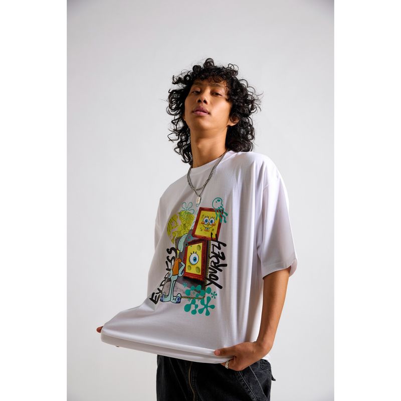 The Clothing Factory Spongebob-Express Yourself Oversized T-Shirt (XL-2XL)