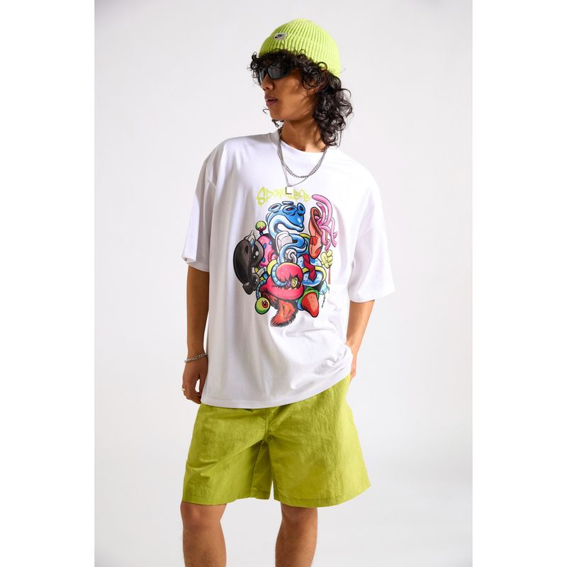 The Clothing Factory Spongebob-Good Friends Oversized T-Shirt (XS-S)