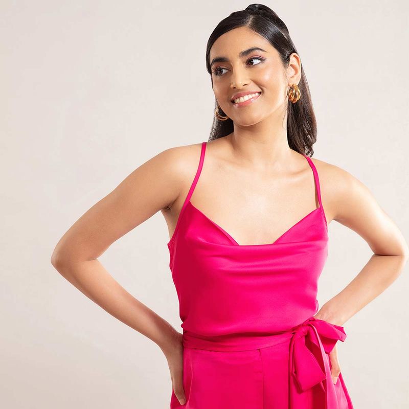 Twenty Dresses by Nykaa Fashion Pink Collecting Moments Top (XL)