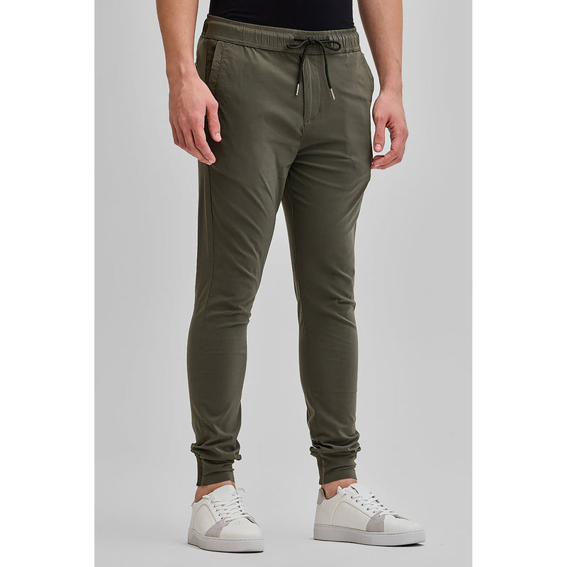 Snitch Olive Regular Fit Jogger (34)