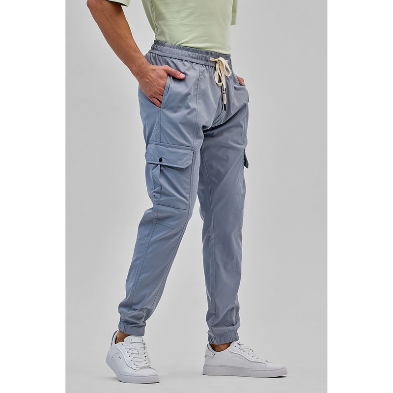 Snitch Light Blue Slim Fit Joggers (34)
