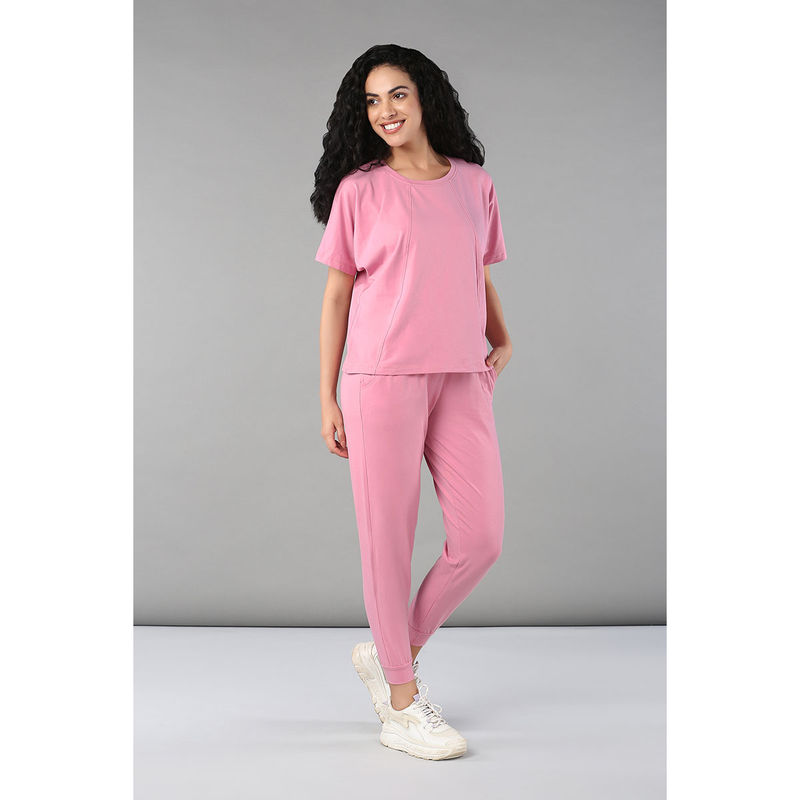 Tuna London Womens Baby Pink Tracksuit (Set of 2) (L)