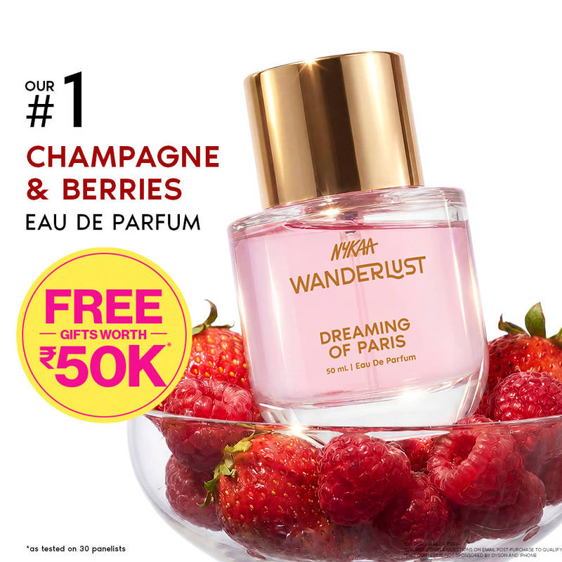Nykaa Wanderlust Dreaming of Paris EDP for Women - Champagne & Berries Long Lasting Perfume