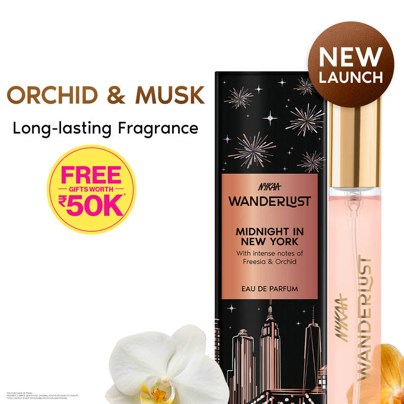 Nykaa Wanderlust Midnight in New York Mini Travel Size EDP for Women - Orchid & Musk Perfume