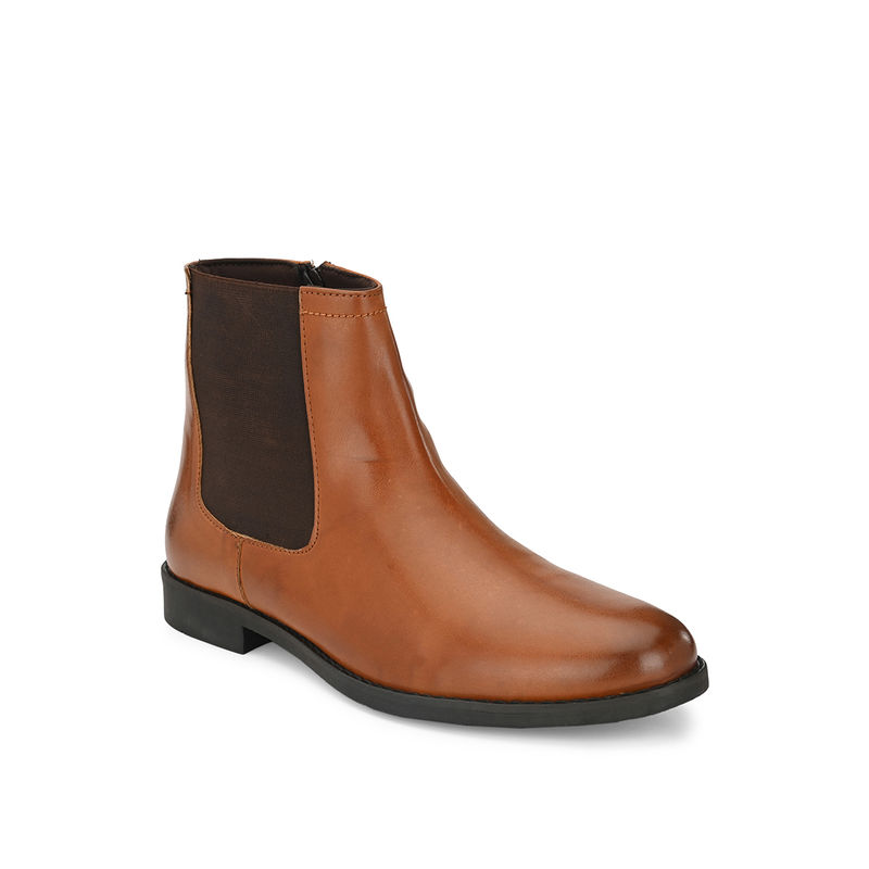 Delize Solid Tan Chelsea Boots (UK 11)