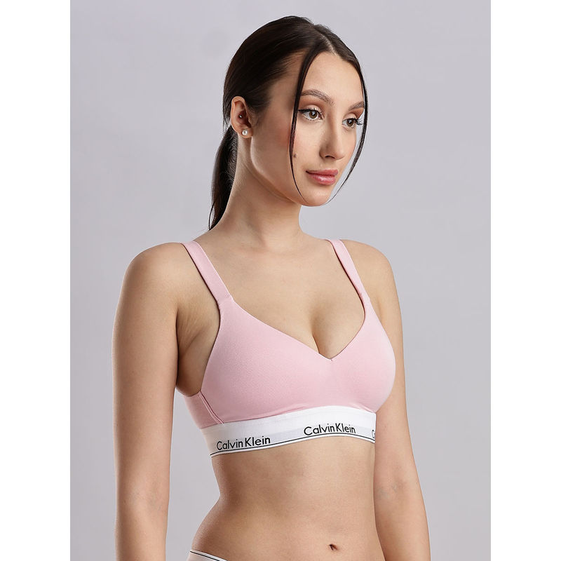 Calvin Klein Womens Pink T-Shirt Bra (L)