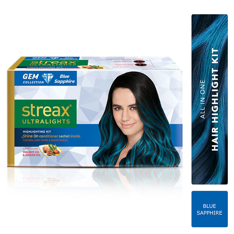 Streax Ultralights Gem Collection Hair Color | Blue Sapphire
