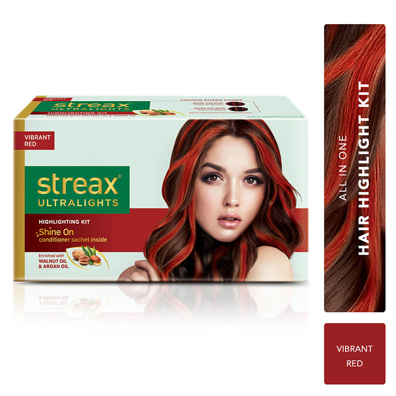 Streax Ultralights Highlight Hair Colour Kit Vibrant Red