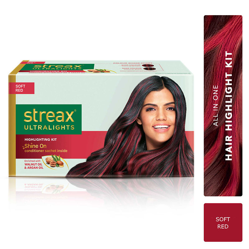 Streax Ultralights Highlight Hair Colour Kit | Soft Red