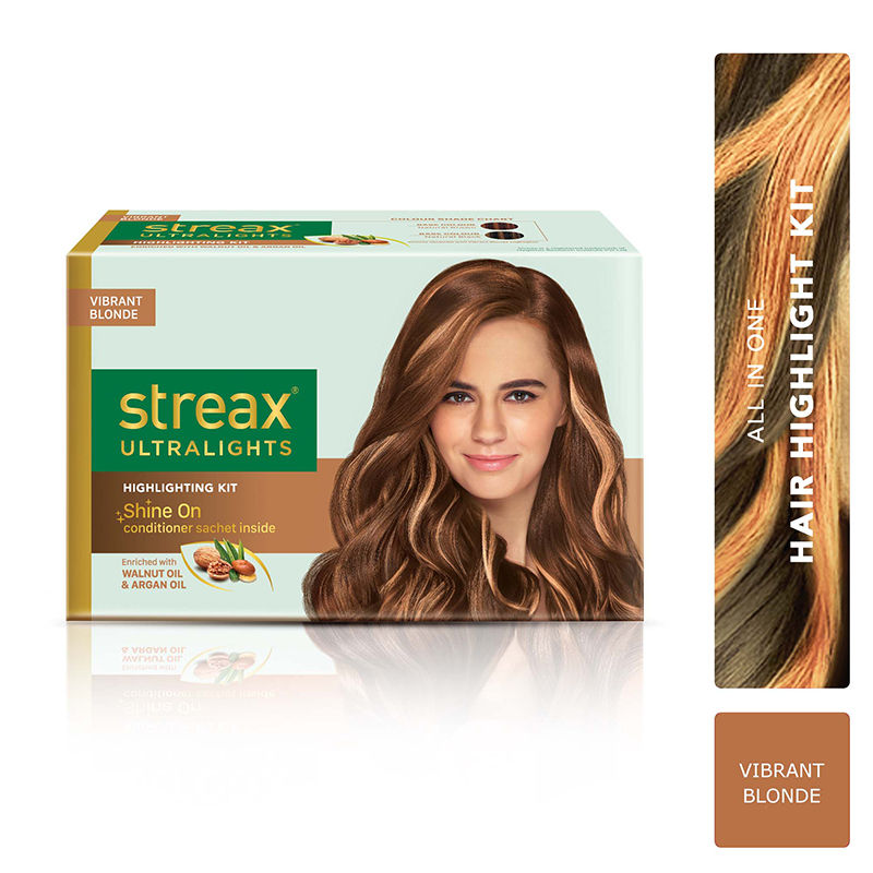 Streax Ultralights Highlight Hair Colour Kit | Vibrant Blonde